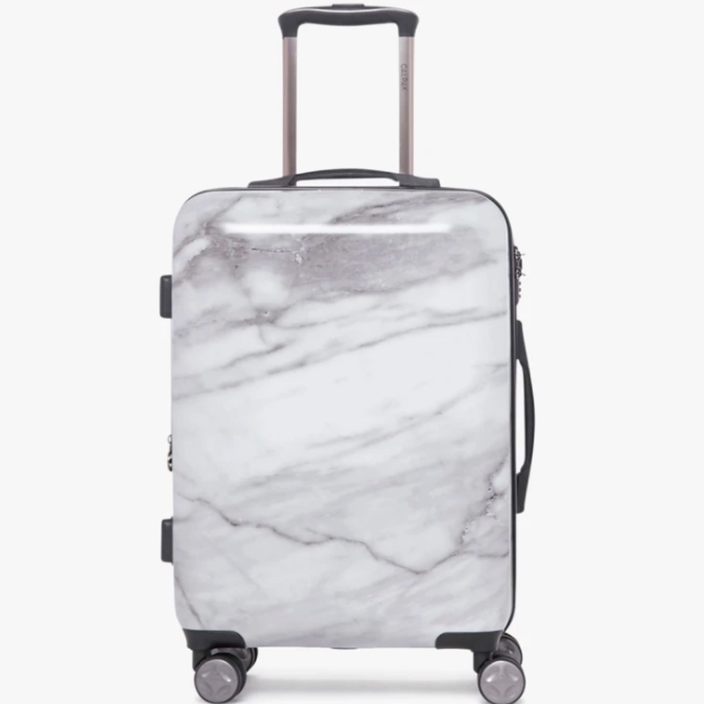 White Marble Cal Pak Carry-On Luggage